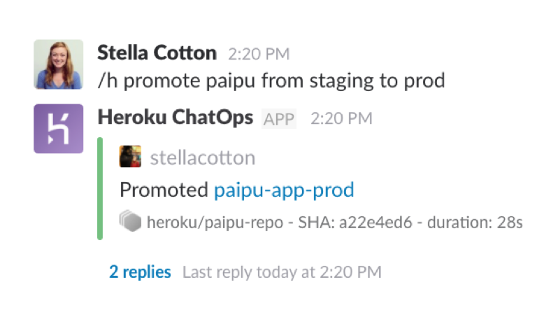 Heroku ChatOps