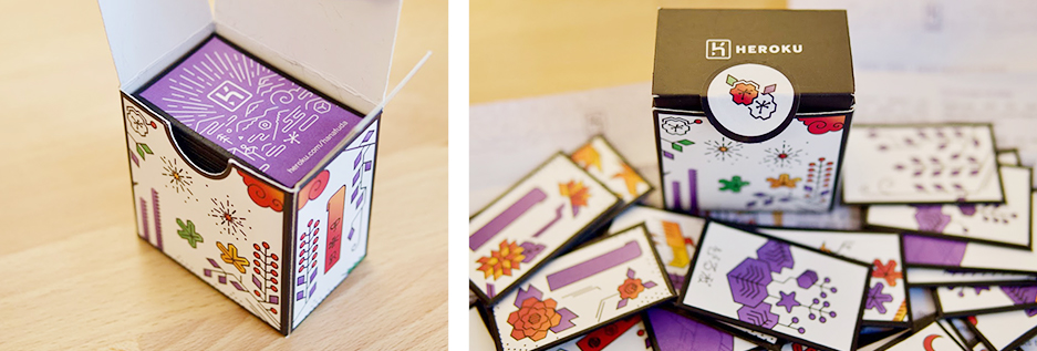 Images of the hanafuda deck packaging